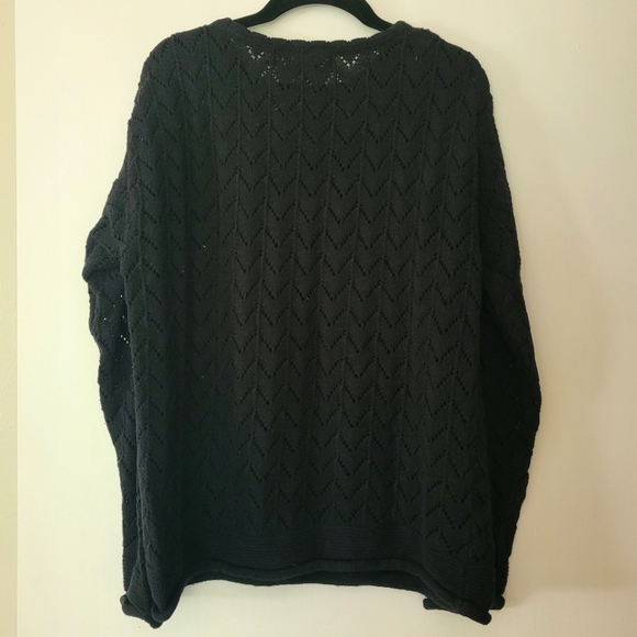 Vintage SK Wear Scallop Collar Knit Sweater women size Small - Picture 8 of 8